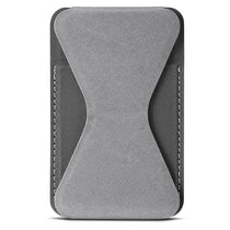 Leeman Grey Tuscany Magnetic Card Holder Phone Stand