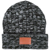 Leeman Grey Heathered Knit Cuffed Rib Beanie