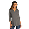 Port Authority Women's Sterling Grey Luxe Knit Tunic