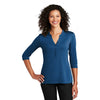 Port Authority Women's True Blue UV Choice Pique Henley