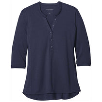 Port Authority Women's True Navy UV Choice Pique Henley
