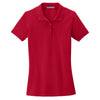 Port Authority Women's Apple Red Ezcotton Polo