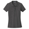 Port Authority Women's Charcoal Heather Ezcotton Polo