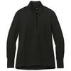 Port Authority Women's Deep Black Fairway Stretch Quarter Zip