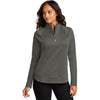 Port Authority Women's Grey Steel C-FREE Cypress 1/4 Zip