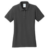 Port & Company Women's Charcoal Core Blend Pique Polo