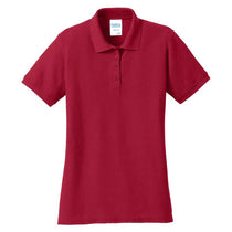 Port & Company Women's Red Core Blend Pique Polo