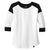 New Era Women's Black/White Heritage Blend 3/4 Sleeve Baseball Raglan Tee