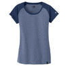 New Era Women's Dark Royal/Dark Royal Twist Heritage Blend Varsity Tee