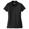 New Era Women's Black Venue Home Plate Polo