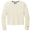 New Era Women's Soft Beige Tri-Blend Fleece Crop Crew