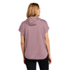 New Era Women's Dusty Mauve Heather Performance Terry Short Sleeve Hoodie