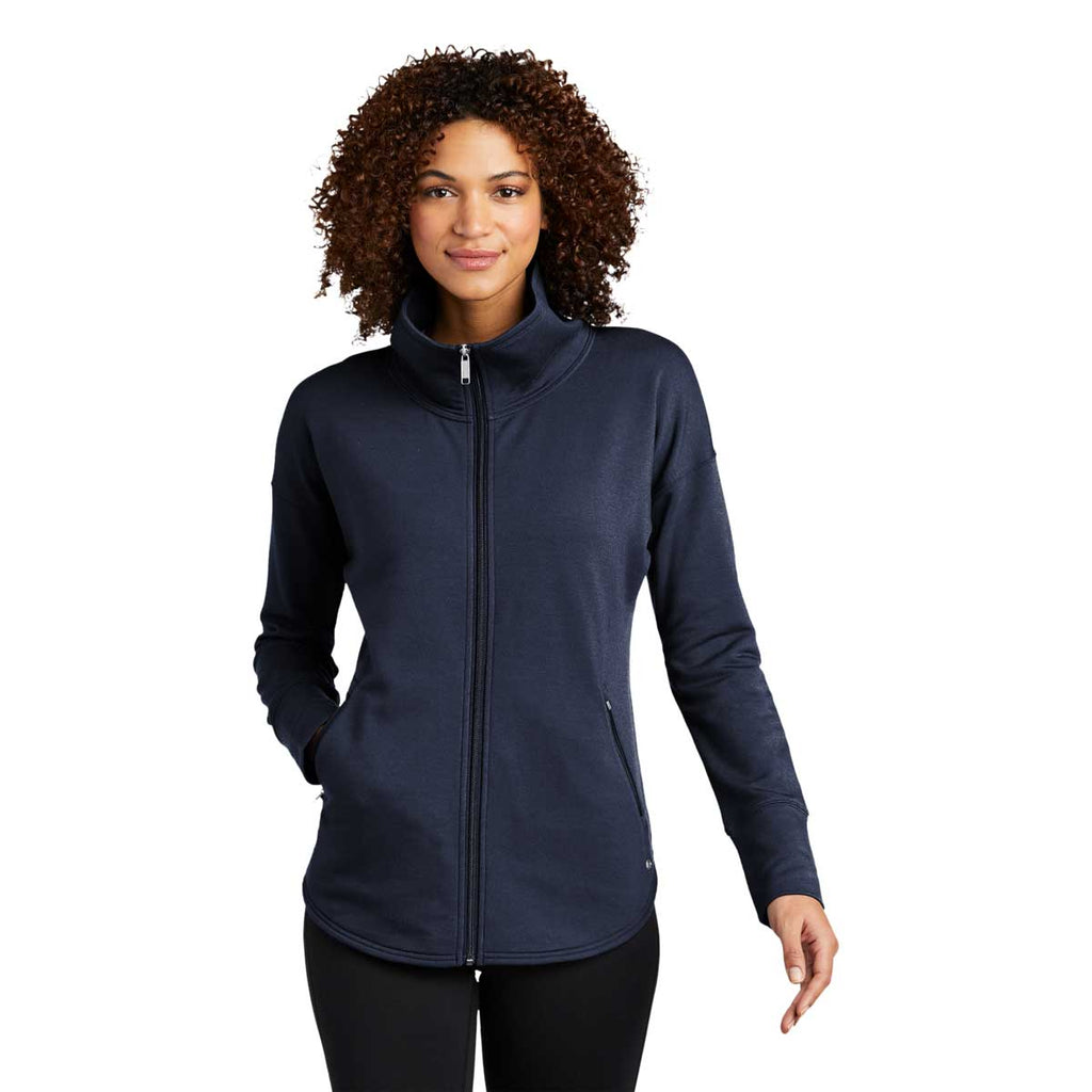 OGIO Women's River Blue Navy Luuma Full-Zip Fleece