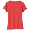 Port & Company Women's Bright Red Heather Tri-Blend V-Neck Tee