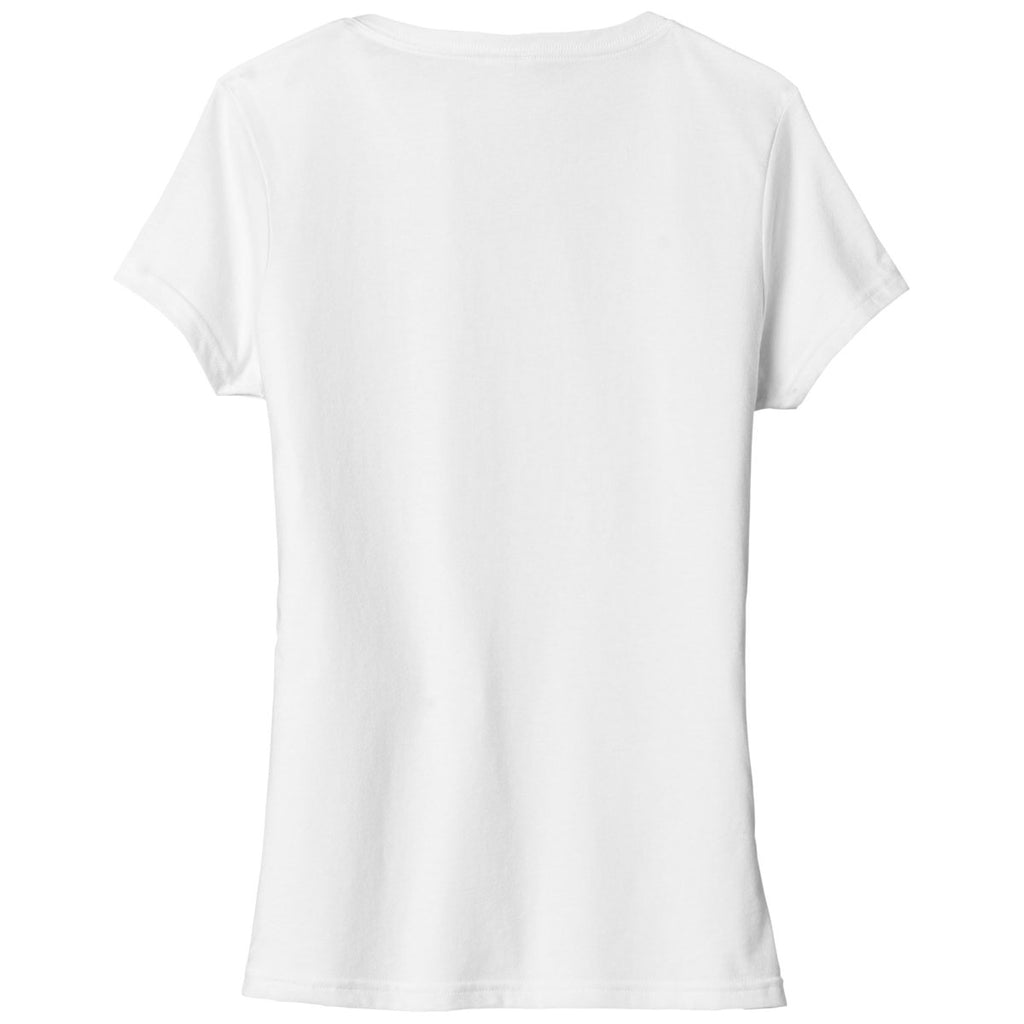 Port & Company Women's White Tri-Blend V-Neck Tee