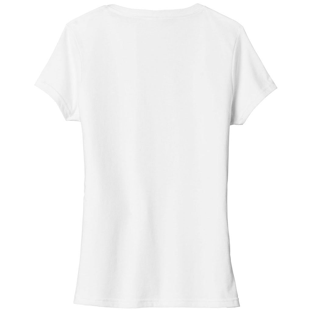 Port & Company Women's White Fan Favorite Blend V-Neck Tee