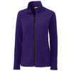 Clique Women's College Purple Summit Full Zip Microfleece