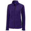 Clique Women's College Purple Summit Microfleece Hybrid Full Zip