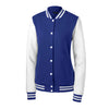 Sport-Tek Women's True Royal/White Fleece Letterman Jacket