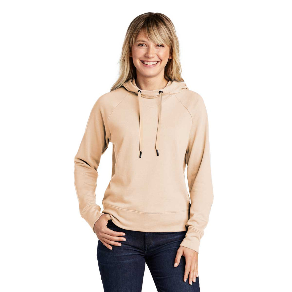 Sport-Tek Women's Ecru Lightweight French Terry Pullover Hoodie