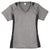 Sport-Tek Women's Vintage Heather/Black Heather Colorblock Contender V-Neck Tee