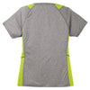 Sport-Tek Women's Vintage Heather/Lime Shock Heather Colorblock Contender V-Neck Tee