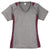 Sport-Tek Women's Vintage Heather/Maroon Heather Colorblock Contender V-Neck Tee