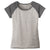 Sport-Tek Women's Vintage Grey Heather-On-Heather Contender Scoop Neck Tee