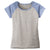 Sport-Tek Women's True Navy Heather-On-Heather Contender Scoop Neck Tee