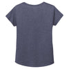 Sport-Tek Women's True Navy Heather PosiCharge Tri-Blend Wicking Dolman Tee