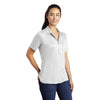 Sport-Tek Women's White Posi-UV Pro Polo