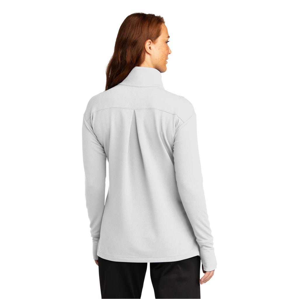 Sport-Tek Women's White Sport-Wick Flex Fleece 1/4-Zip