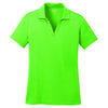 Sport-Tek Women's Neon Green PosiCharge RacerMesh Polo