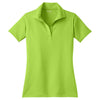 Sport-Tek Women's Lime Shock Micropique Sport-Wick Polo