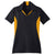 Sport-Tek Women's Black/Gold Side Blocked Micropique Sport-Wick Polo