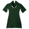 Sport-Tek Women's Forest Green/White Side Blocked Micropique Sport-Wick Polo