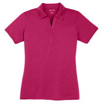 Sport-Tek Women's Pink Raspberry Heather Contender Polo