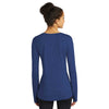 Sport-Tek Women's True Royal Heather Exchange 1.5 Long Sleeve Crew