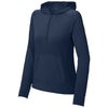 Sport-Tek Women's True Navy Sport-Wick Stretch 1/2-Zip Hoodie