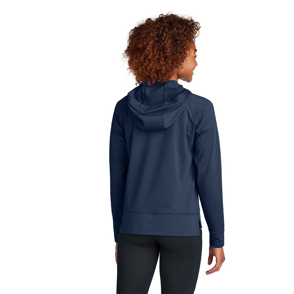 Sport-Tek Women's True Navy Sport-Wick Stretch 1/2-Zip Hoodie