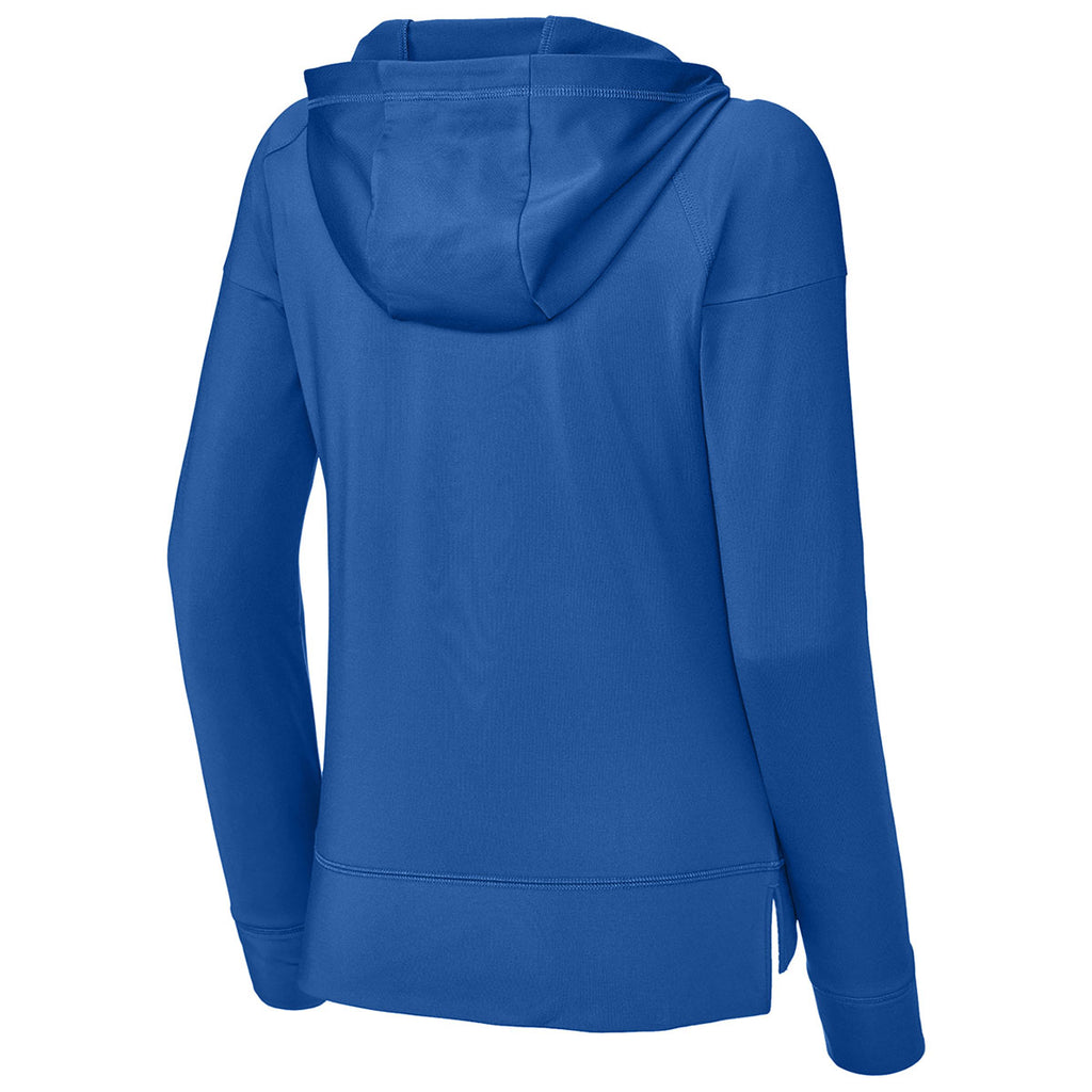 Sport-Tek Women's True Royal Sport-Wick Stretch 1/2-Zip Hoodie