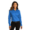 Port Authority Women's Strong Blue Long Sleeve SuperPro React