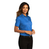 Port Authority Women's Strong Blue Short Sleeve SuperPro React Twill Shirt