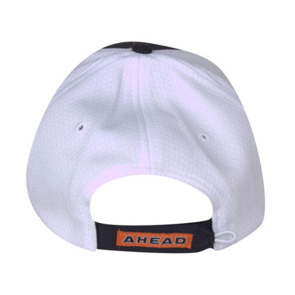 AHEAD Navy/Orange Water Resistant Nylon Cap