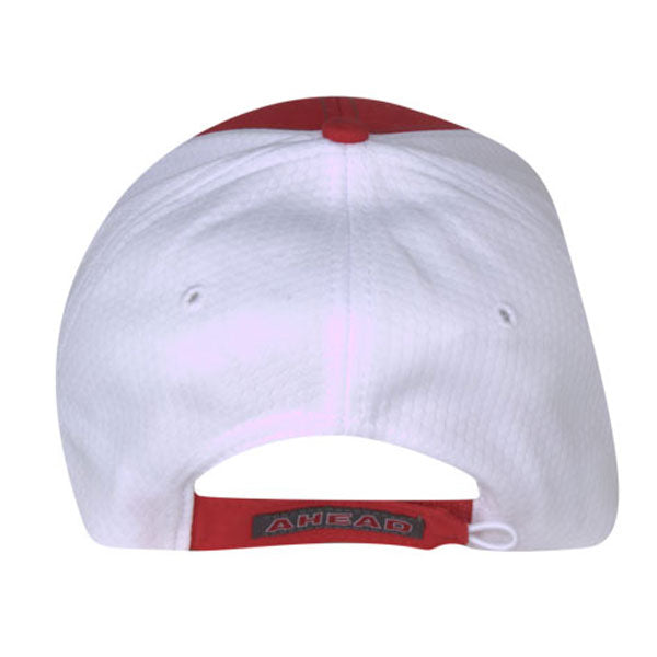 AHEAD Red/Graphite Water Resistant Nylon Cap