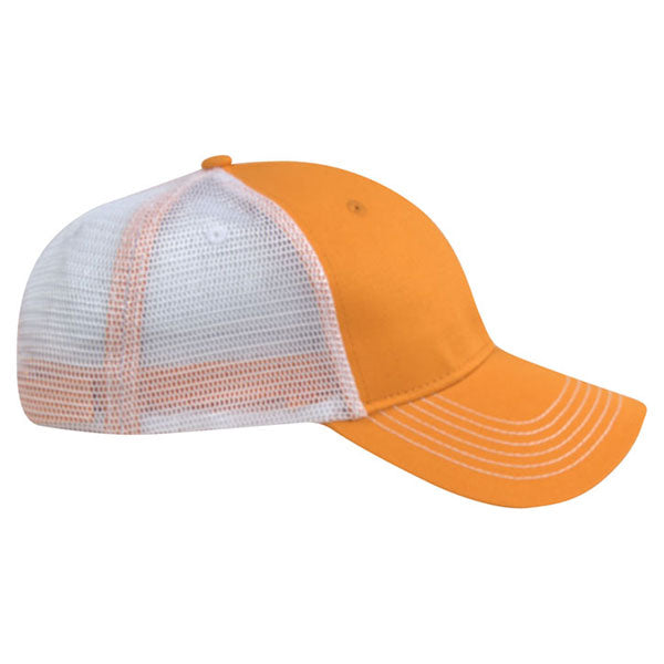 AHEAD University Tenn Orange/White Chino Twill Mesh Back Cap