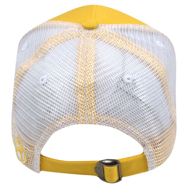 AHEAD Golden Yellow/White Chino Twill Mesh Back Cap