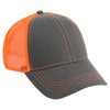 AHEAD Graphite/Neon Orange Neon Mesh Back Cap