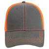 AHEAD Graphite/Neon Orange Neon Mesh Back Cap