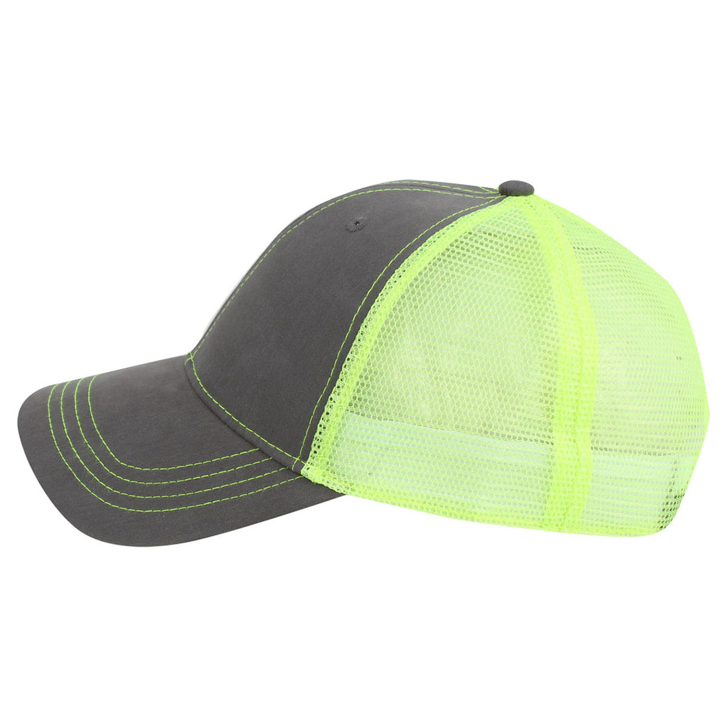 AHEAD Graphite/Neon Yellow Neon Mesh Back Cap